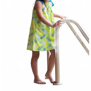 NEW CORADORABLES girls pineapples signature ribbon dress in lime